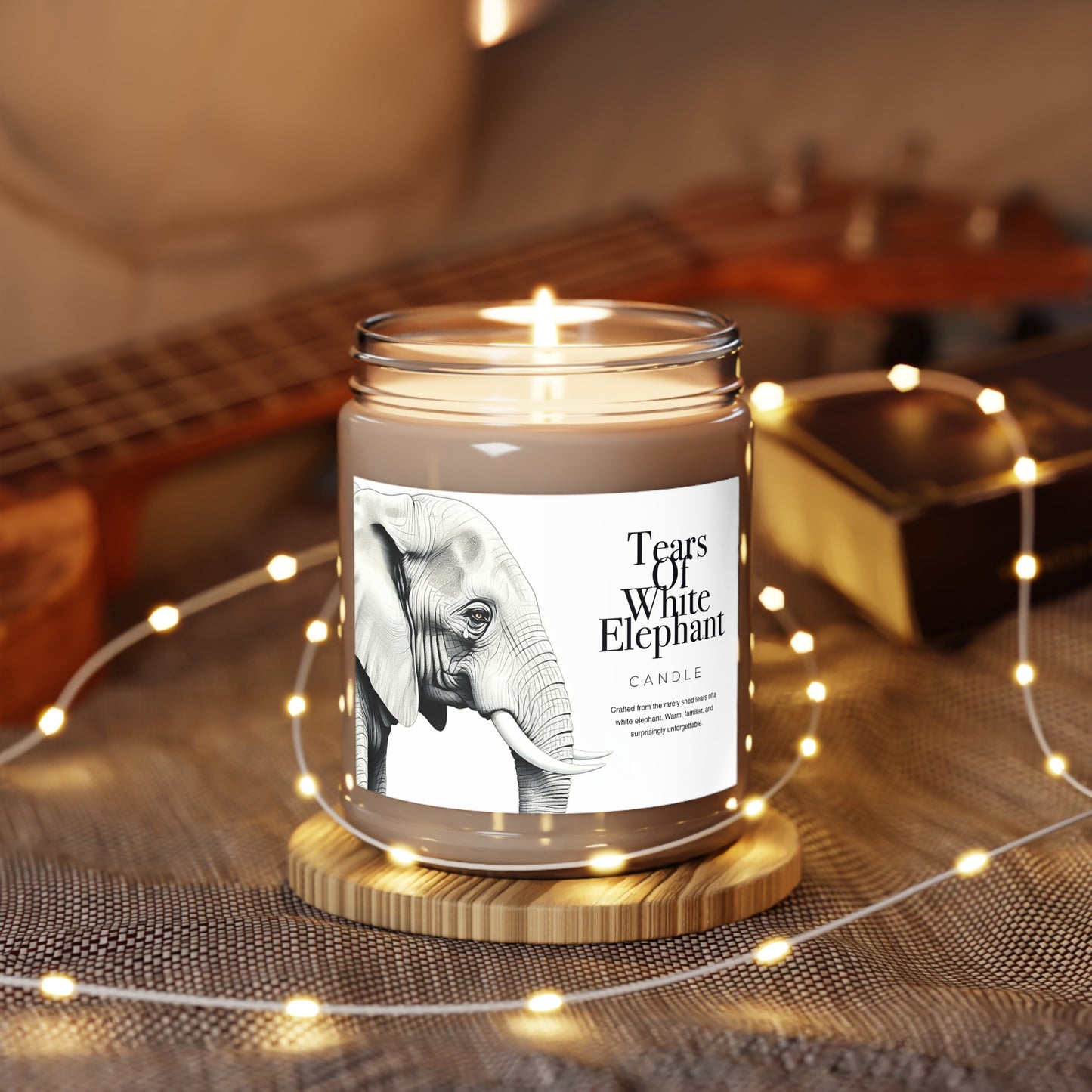 Tears Of White Elephant Candle