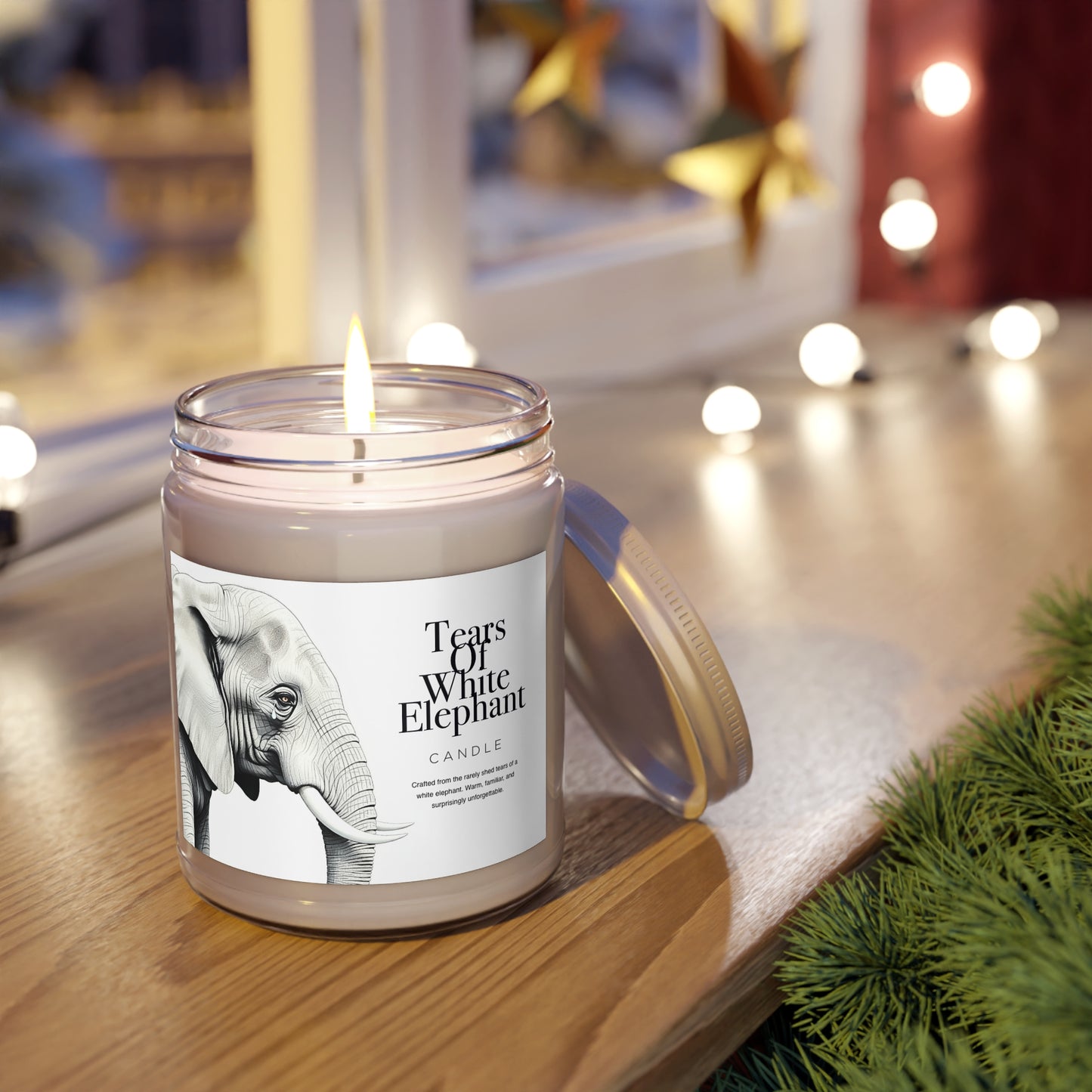 Tears Of White Elephant Candle